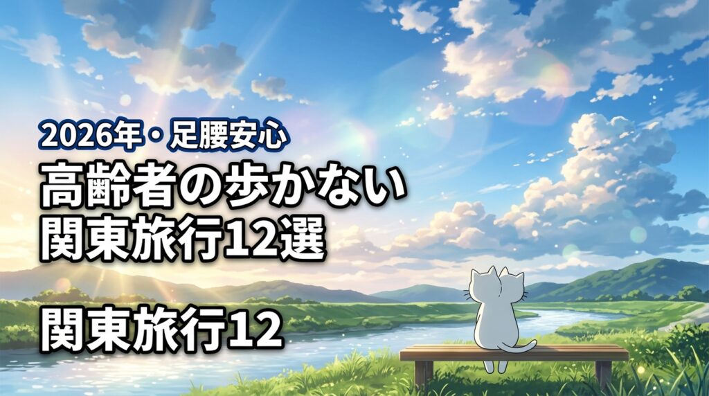 足腰が弱くても大丈夫？高齢者が歩かない関東旅行のおすすめスポット12選