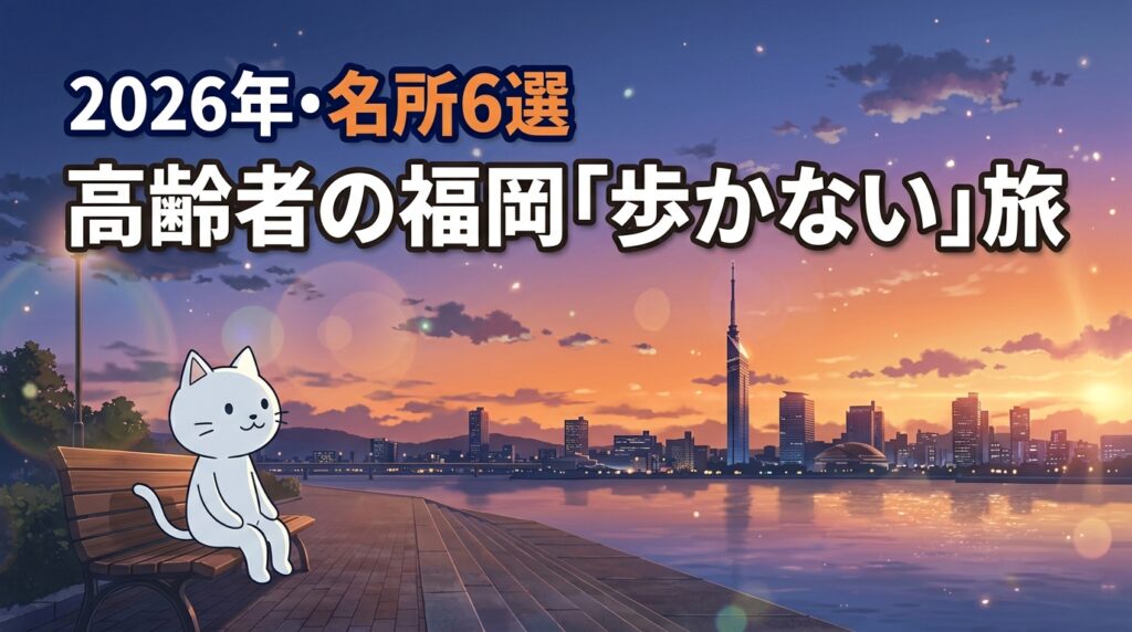 福岡で高齢者が歩かない旅行を楽しむ5つのコツ！短距離で回れる観光地6選