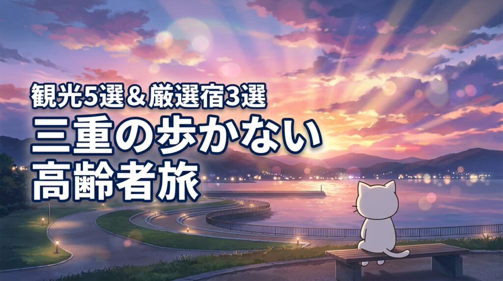 三重県で高齢者が歩かない旅行を満喫！おすすめ観光地5選と厳選宿3選