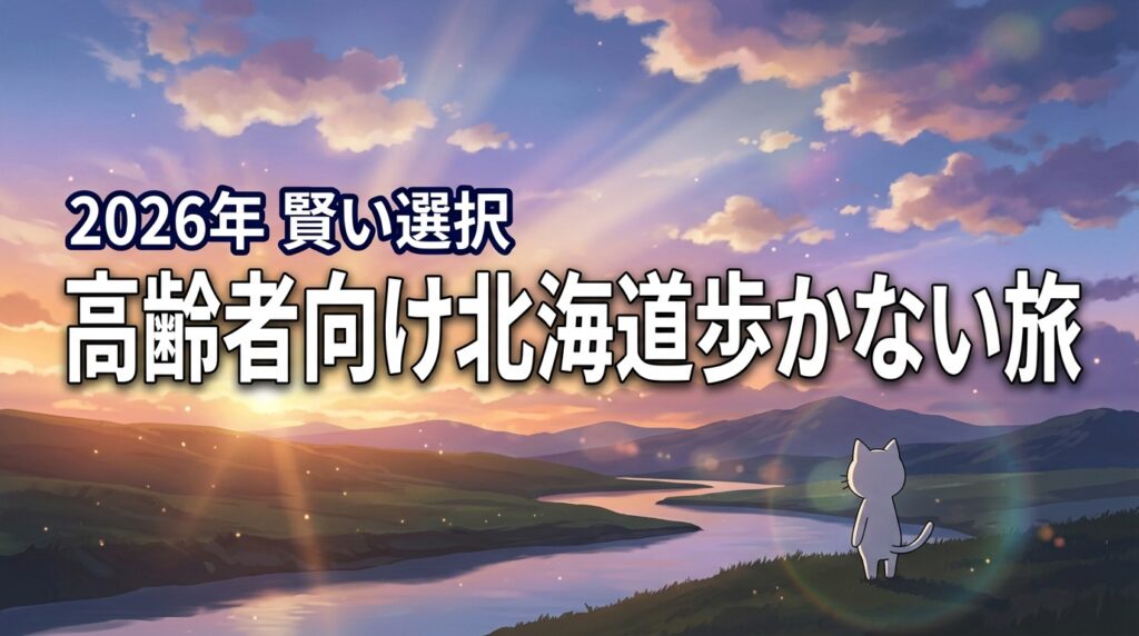 足腰が不安でも平気？高齢者向け北海道の歩かない旅行ツアーを賢く選ぶ