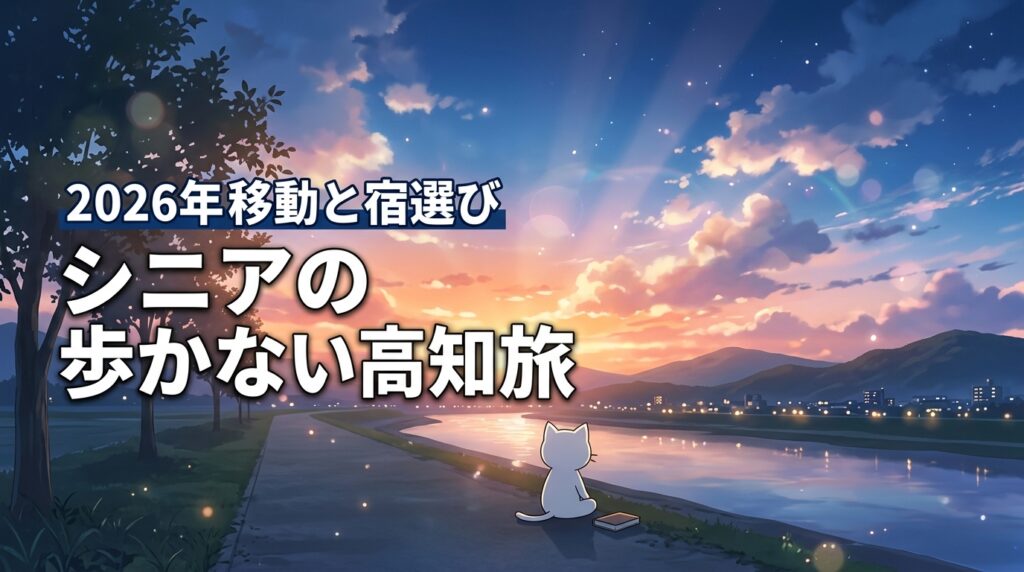 足腰が弱くても大丈夫？高齢者の歩かない高知旅行を叶える移動術と宿選び
