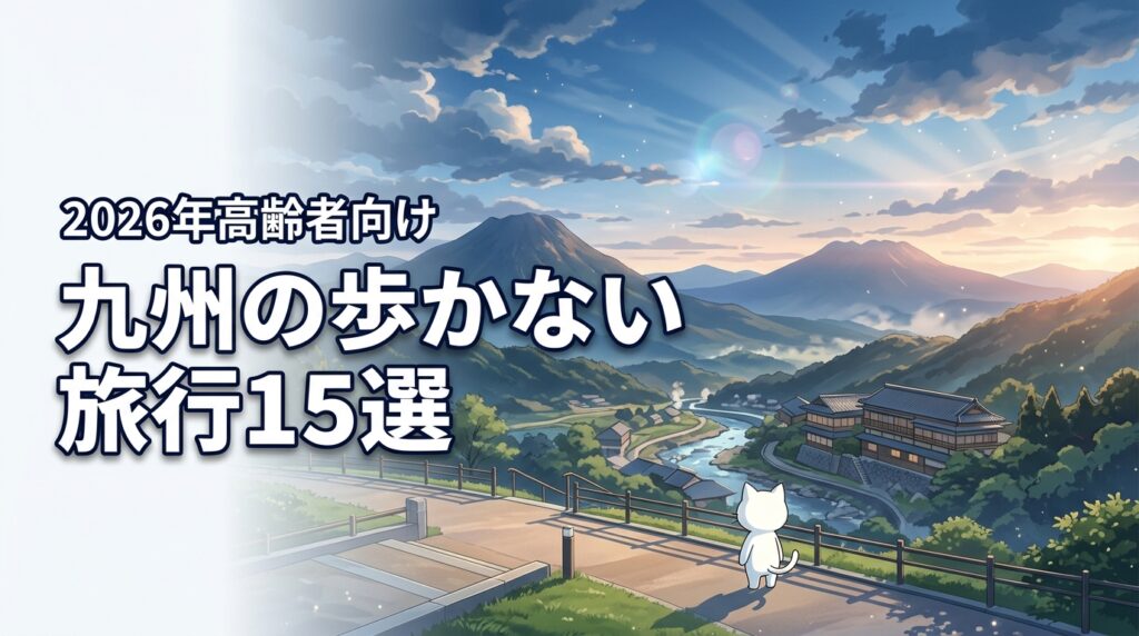 高齢者が歩かない旅行におすすめ九州の厳選スポット15選！バリアフリー宿も