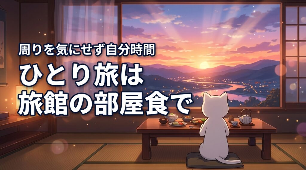 他人の目が気になる？ひとり旅の旅館は部屋食を選んで自分だけの贅沢な時間を