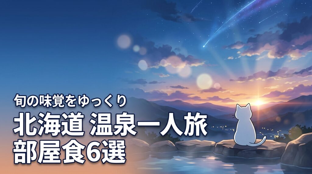 北海道の温泉で一人旅！部屋食で旬の味覚をゆっくり味わえる厳選宿6選
