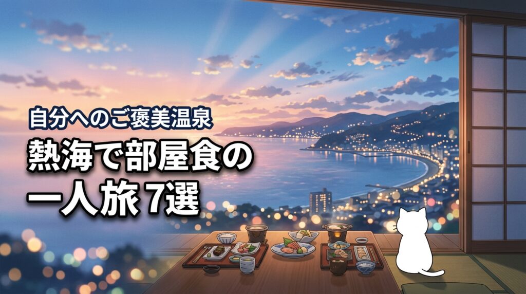 熱海で部屋食の一人旅を堪能！自分へのご褒美におすすめな温泉宿7選