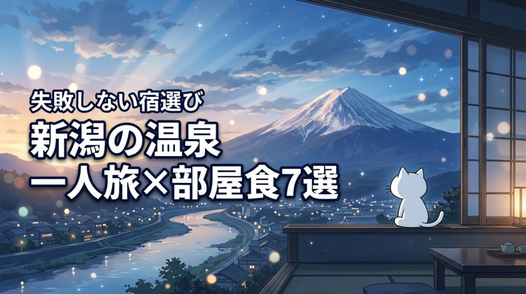 新潟の温泉を一人旅で満喫！部屋食が自慢の厳選宿7選と失敗しない選び方