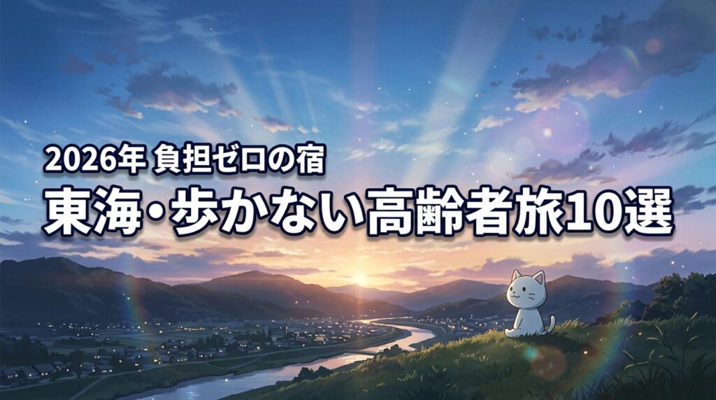 高齢者が歩かない旅行におすすめの東海スポット＆宿10選！負担ゼロのコツも紹介