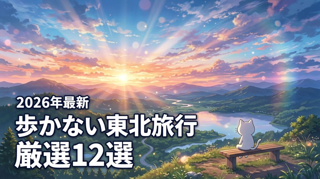 高齢者の歩かない東北旅行ならここ！移動の負担を抑えて絶景を楽しめる厳選12選