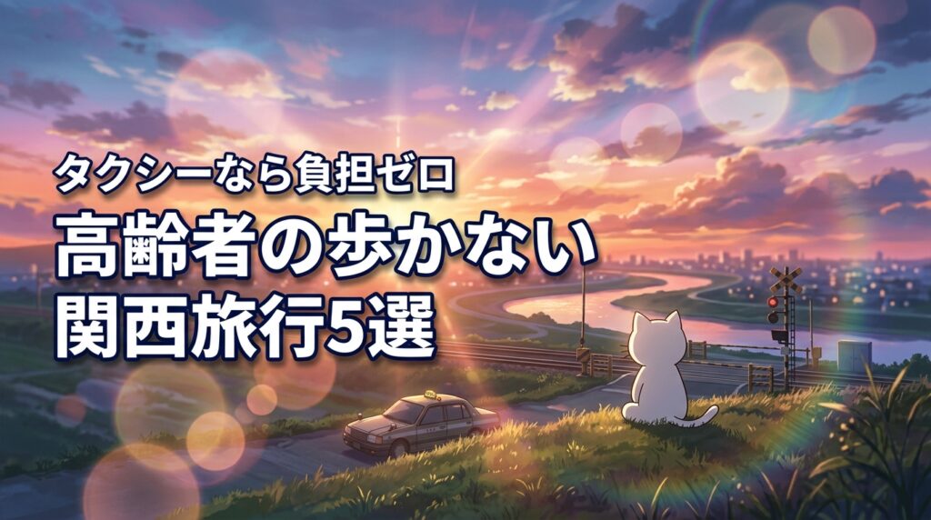 【関西】高齢者の歩かない日帰り旅行はタクシー活用が正解！負担ゼロの5選