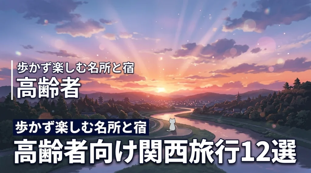 高齢者が歩かない旅行のおすすめを関西から厳選！無理なく楽しめる名所と宿12選