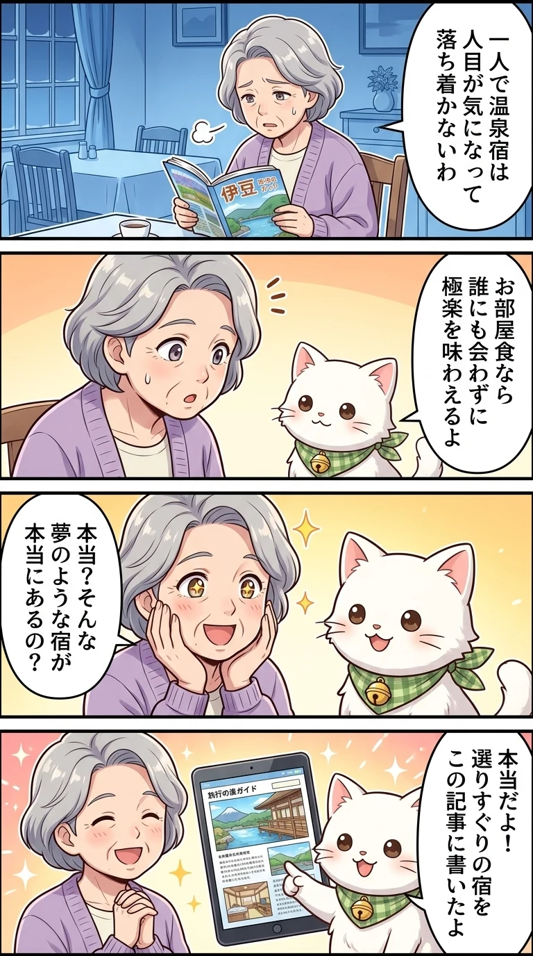 一人旅 露天風呂付き客室 部屋食 伊豆