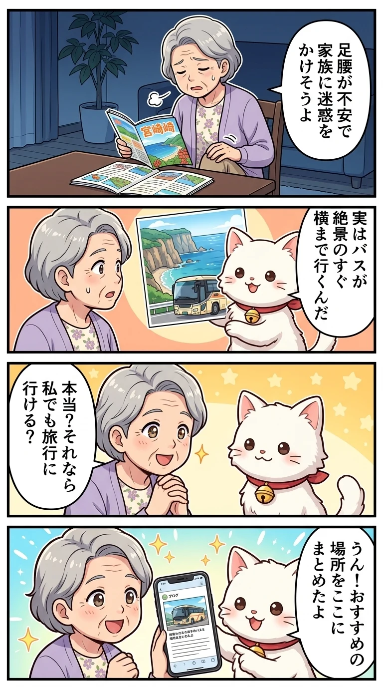 高齢者 歩かない バスツアー 日帰り 宮崎県