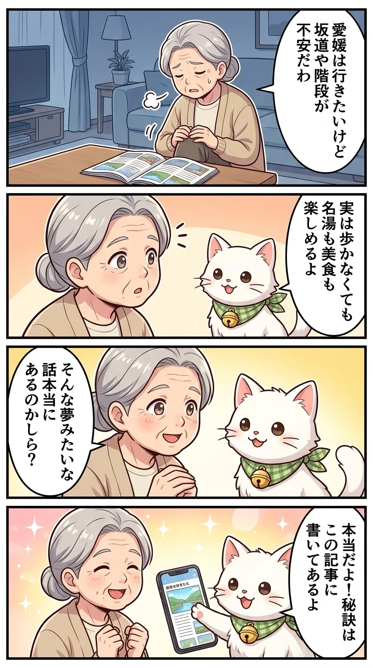 高齢者 歩かない バスツアー 日帰り 愛媛県