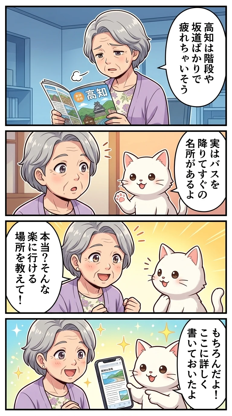 高齢者 歩かない バスツアー 日帰り 高知県