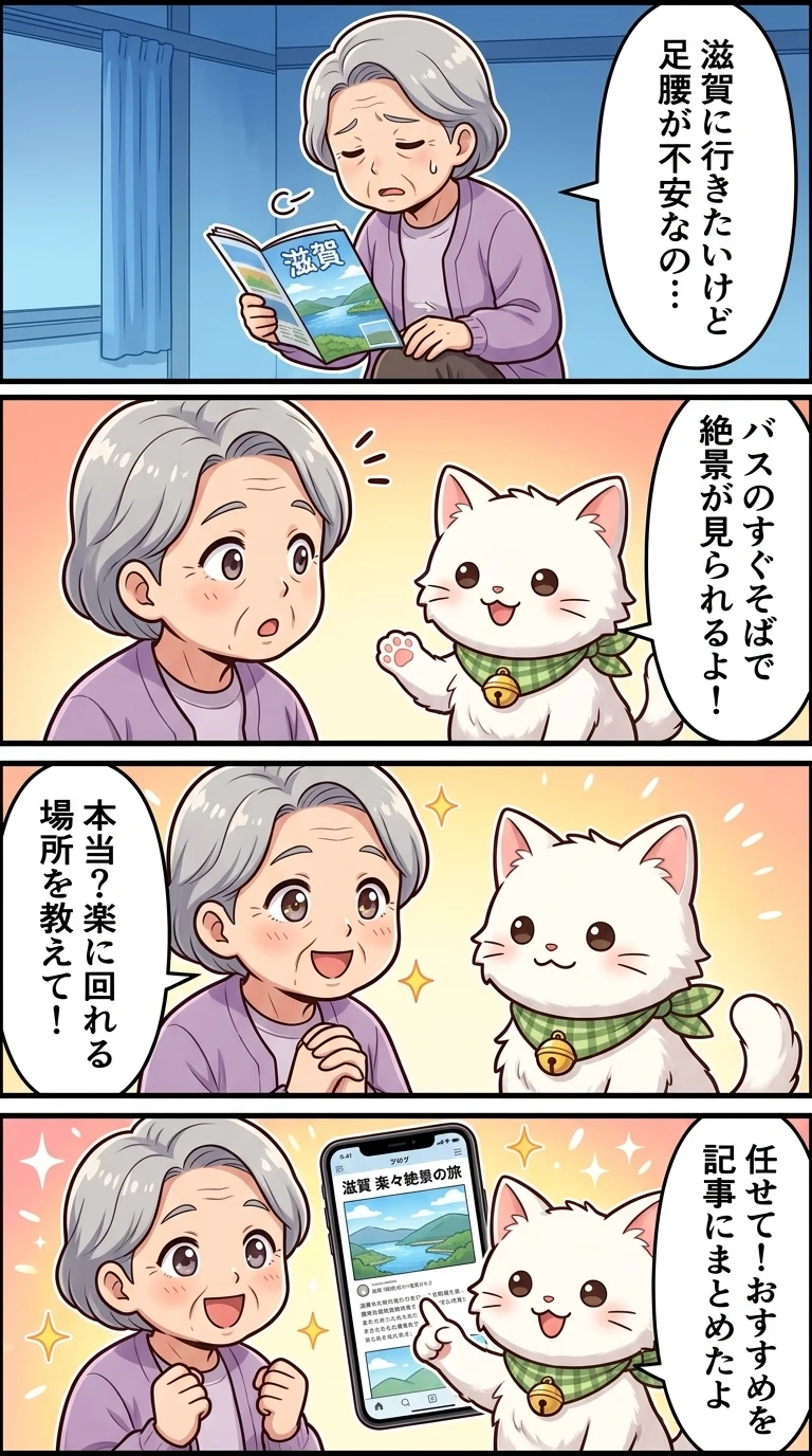高齢者 歩かない バスツアー 日帰り 滋賀県