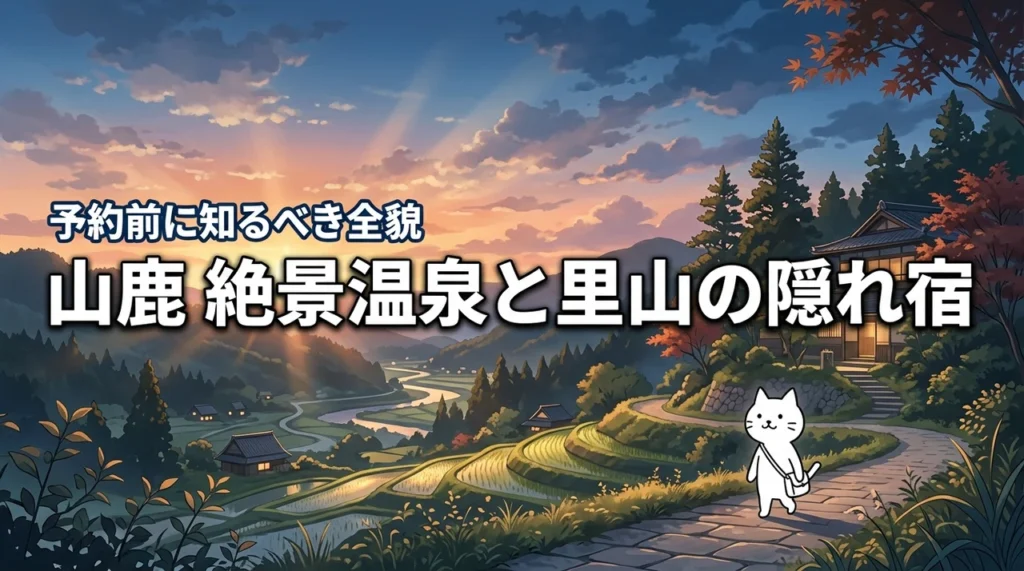 【里山の隠れ宿】山鹿の絶景温泉と旬の会席で極上の癒やし！予約前に知るべき全貌