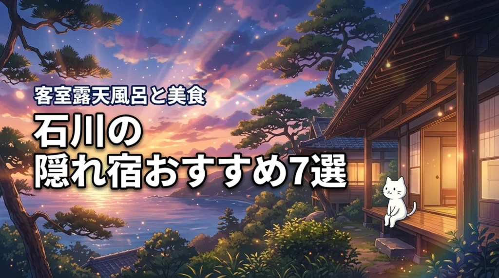 石川の隠れ宿おすすめ7選！客室露天風呂や料理が自慢の贅沢な宿泊先を厳選