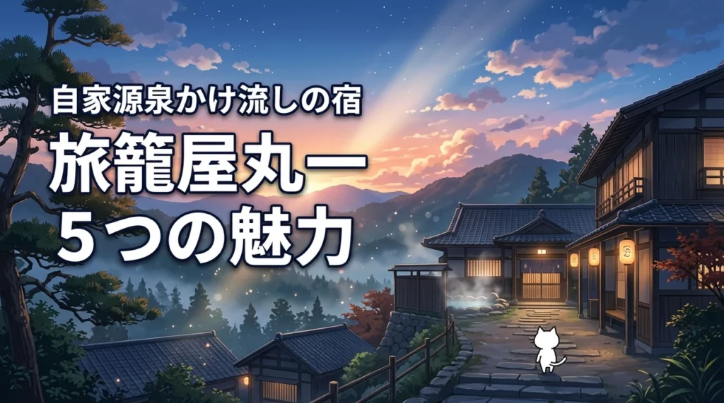 自家源泉かけ流しの宿、里山温泉の旅籠屋丸一は1728年創業！5つの魅力