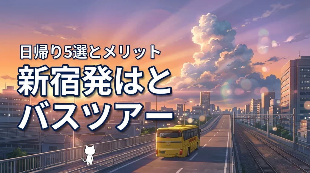 はとバスツアーの日帰りで新宿発の人気コース5選！メリットも詳しく紹介