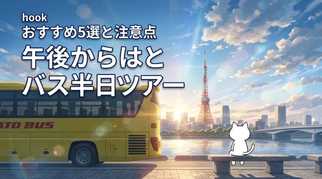 はとバスツアーの半日コースを午後から楽しむ！おすすめ5選と注意点を解説
