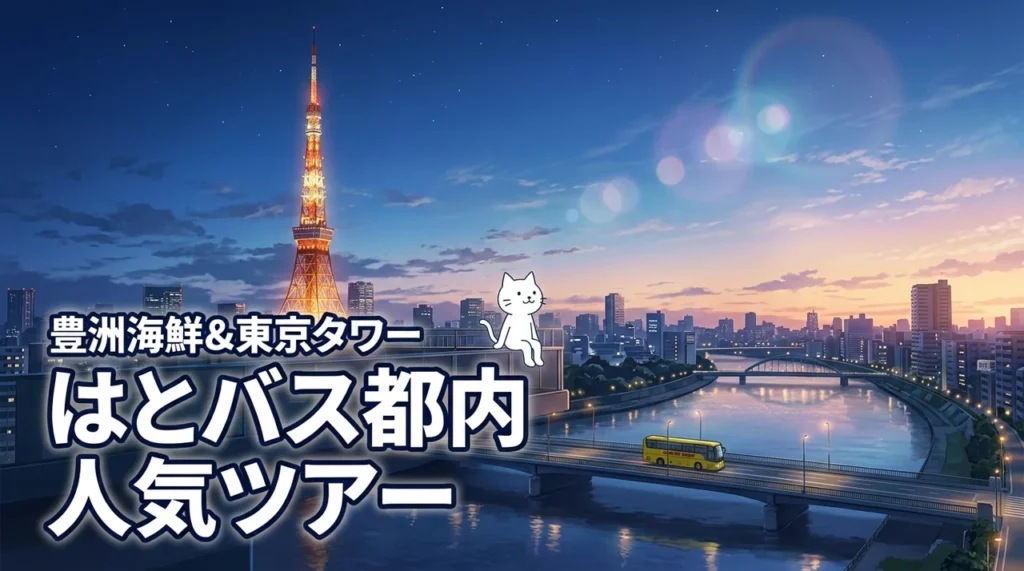 はとバスツアーは都内でも人気？豊洲の海鮮バイキングと東京タワーを満喫