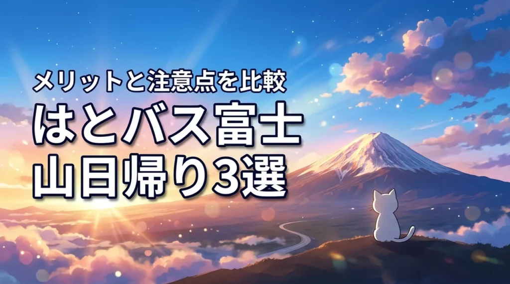はとバスツアーの富士山日帰り厳選3コース！メリットと注意点を詳しく解説