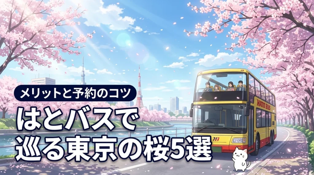 はとバスツアーで東京の桜おすすめ5選!【オープンバス】のメリットと予約のコツ