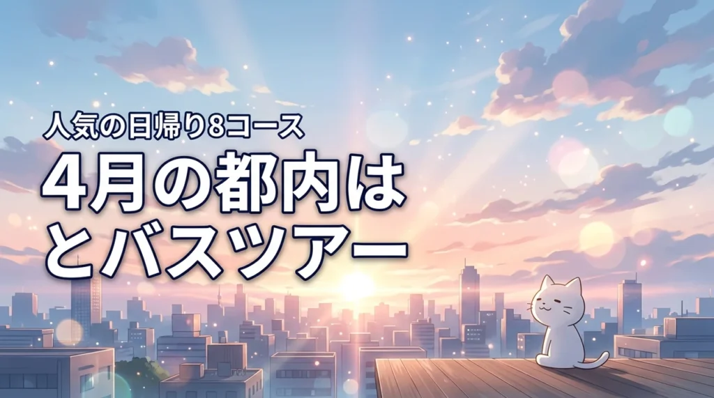 はとバスツアーで都内の人気日帰りを4月に楽しむ厳選8コースを紹介!